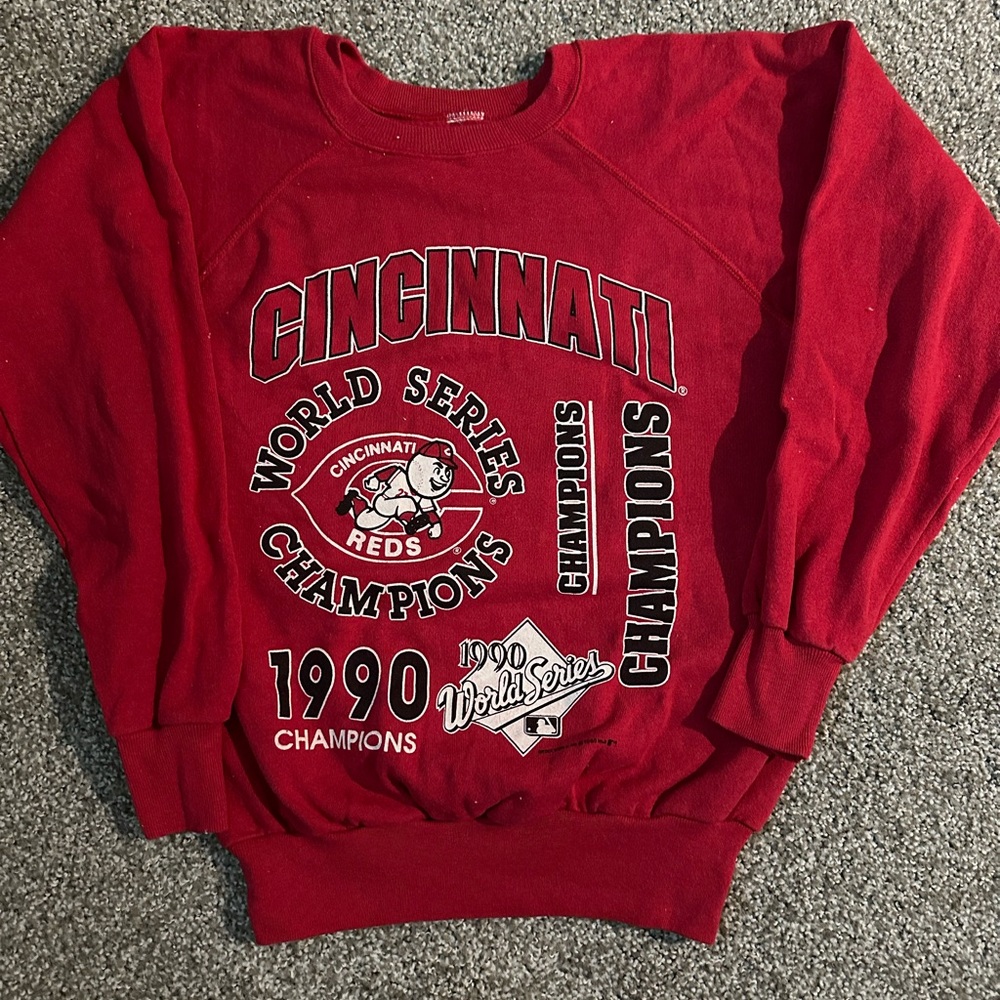 Vintage Cincinnati Reds 1990 Champions Crewneck Sweater